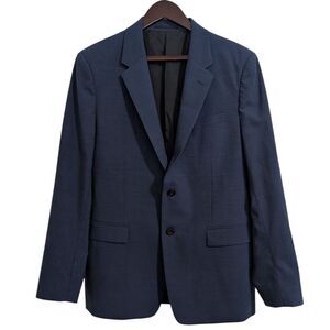 Theory Blue Wool Blend Chambers New Tailor 2  Blazer Men's 42R